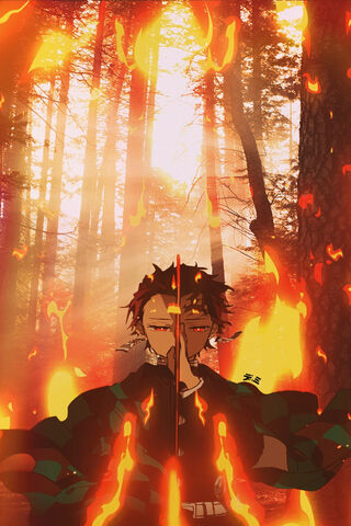 Tanjiro's Fiery Resolve..