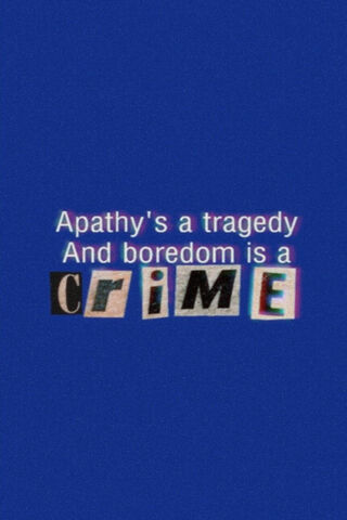 The Crime of Boredom: A Reflection on Apathy