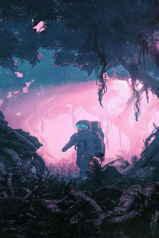 Journey Through the Cosmic Forest 🌌🌙