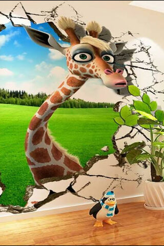 Giraffe on the Loose! 🦒✨