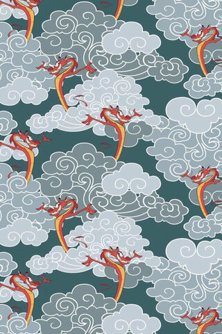 Mystical Dragons in the Clouds 🐉☁️