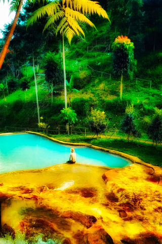 Tranquil Oasis: A Moment of Serenity 🌿💧