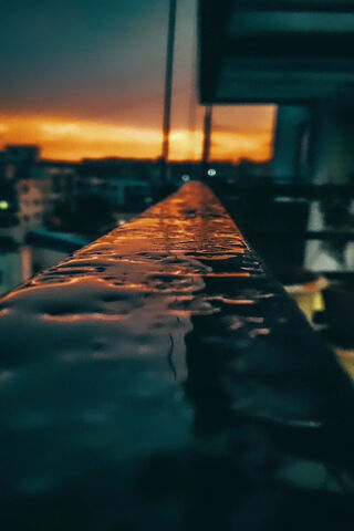 Drenched Serenity: A Sunset After the Rain