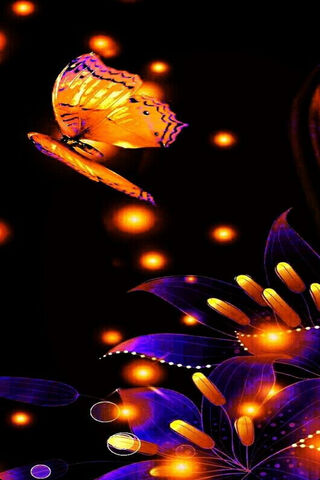 Fiery Elegance: The Dance of Light and Color 🔥🦋