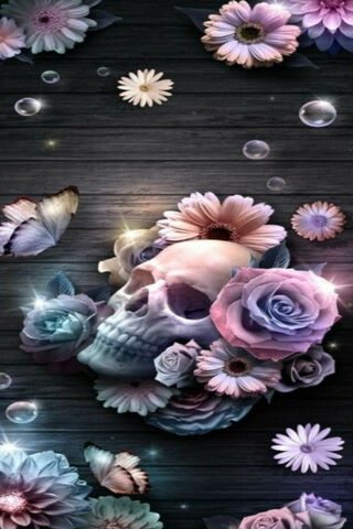 Ethereal Elegance: A Floral Fantasy 🌸💀