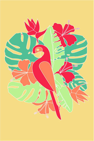 Tropical Paradise Vibes 🌺🦜