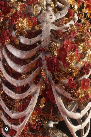 Floral Elegance: The Art of Bones 🌸💀