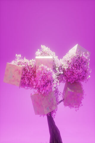 Geometric Blossoms: A Cubist Dream 🌸🔷