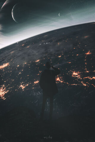 Gazing at Our Blue Planet 🌍✨