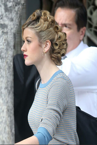 Vintage Glam: Katherine McNamara's Timeless Look ✨