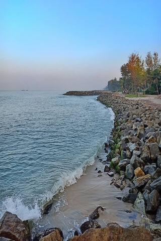 Tranquil Shores: A Serene Ocean View 🌊🌅