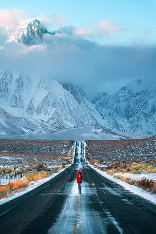 Neon Dreams in a Frosty Landscape 🌌❄️