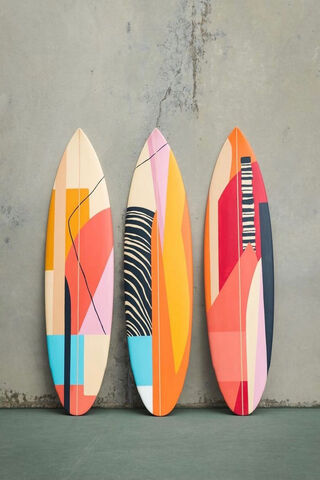 Vibrant Waves: The Art of Surfing