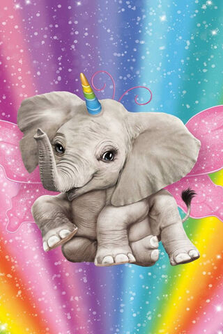 Whimsical Wonder: The Pink African Elephant 🦄✨