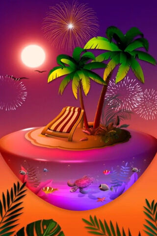 Tropical Dreamscape: A Slice of Paradise 🌴✨