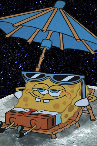 SpongeBob's Cosmic Chill 🌌