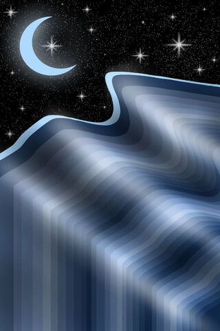 Mystical Waves Under the Canyon Moon 🌙✨