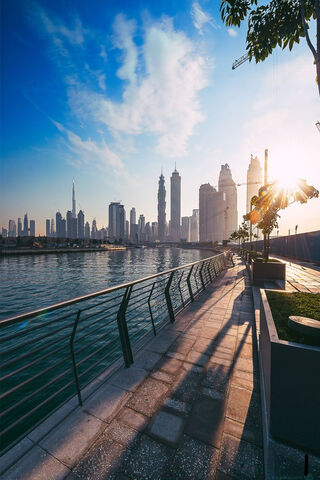 Serenity by the Dubai Water Canal 🌊✨