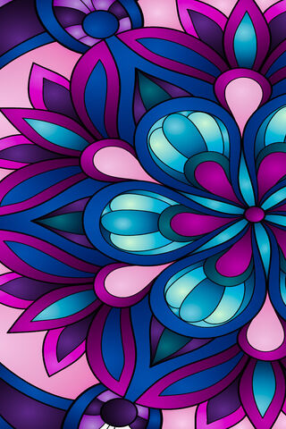 Vibrant Whirls of Fuchsia