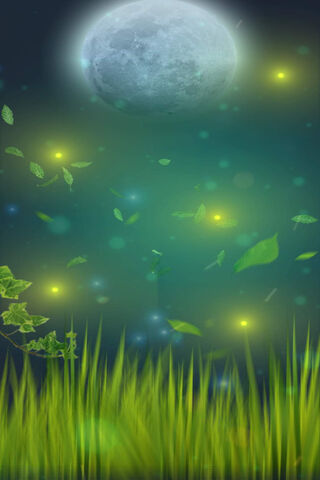 Whispers of the Night: Moonlit Dance of Fireflies 🌙✨