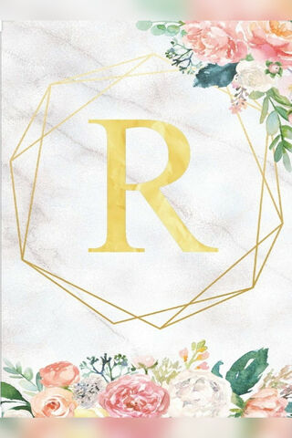 Radiant Elegance: The Monogram R 🌸✨