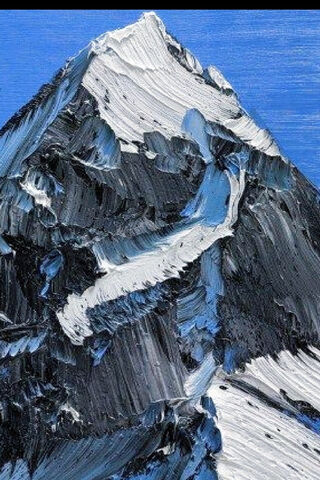 Majestic Peaks: A Brush with Nature 🏔️🎨