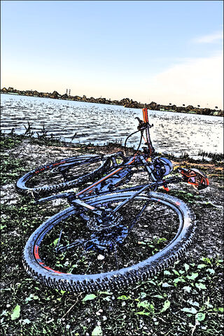 Pedal Power by the Serene MTB Lake 🚴 ️🌊
