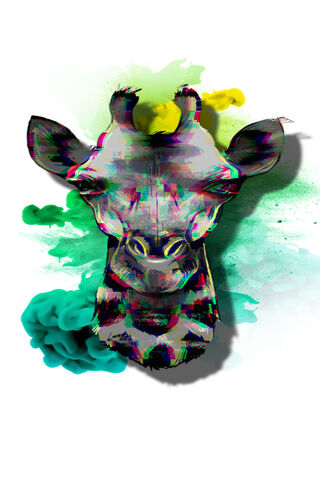 Vibrant Giraffe Dreams 🌈🦒