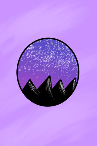 Dreamy Peaks Under a Starry Sky 🌌🏔️