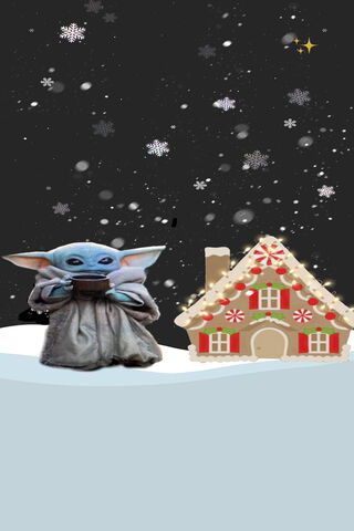 Baby Yoda's Cozy Winter Wonderland ❄️✨