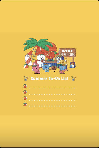 BT21's Sunny Summer Adventure! ☀️🌴