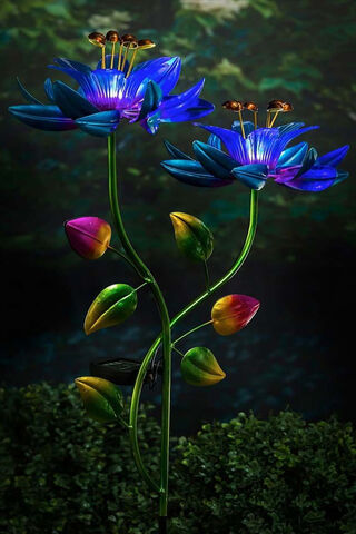 Radiant Blue Blossoms: A Touch of Enchantment 🌸✨