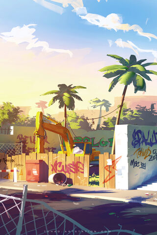 Urban Renewal: A Vibrant Construction Scene 🌆🚧