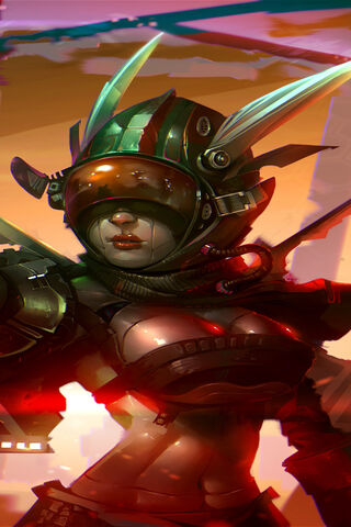 Futuristic Guardian: The Cyborg Helmet