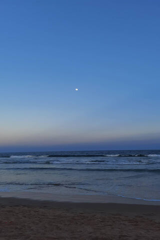 Moonlit Serenity at Chirala Beach 🌊🌙