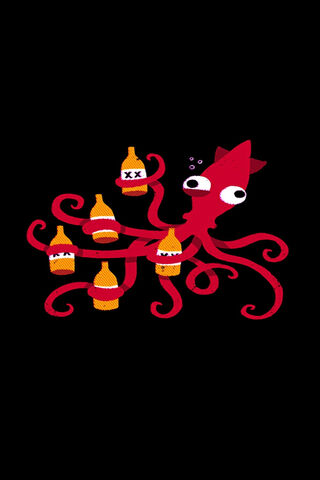 Tipsy Tentacles: The Partying Cephalopod! 🍹🐙