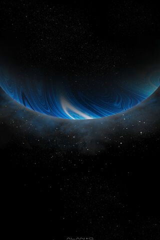 Celestial Serenity: The Blue Planet