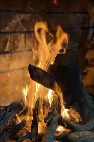 Dancing Flames: The Heart of the Hearth 🔥