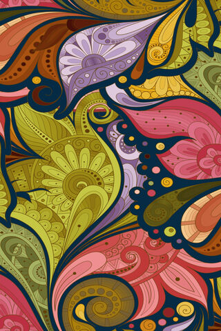 Whimsical Blooms and Lush Leaves 🌸🍃