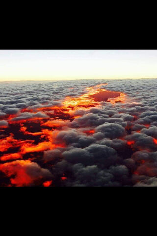 Fiery Horizon: The Edge of the Flat Earth