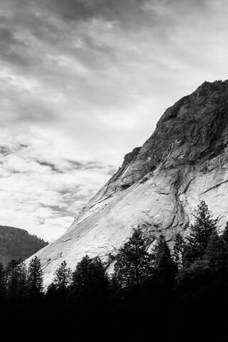 Majestic Peaks: A Black and White Journey