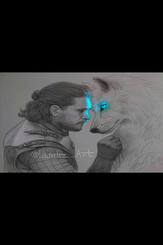 The Bond of Winter: Jon Snow and Ghost 🐺❄️
