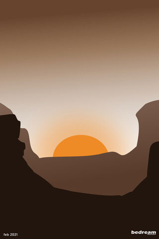 Sunset Serenity: A Minimalist Mountain Escape 🌄