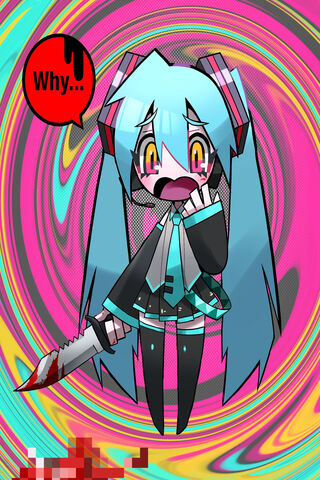 Miku's Disturbing Dilemma: A Colorful Horror