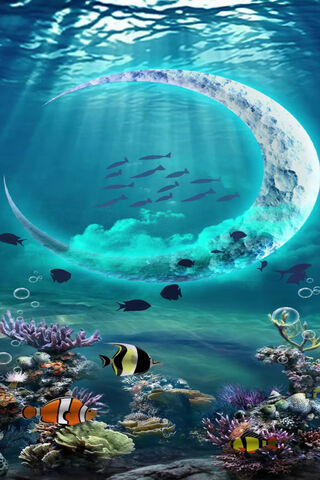 Celestial Reflections: The Moonlit Ocean