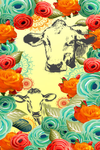 Nurturing Bonds in Nature 🌼🐄