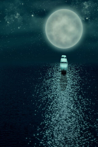 Voyage Under the Moonlit Sea 🌙🚢