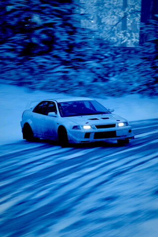 Mitsubishi LE VI GSR: The Snow Drift King! ❄️🏎️