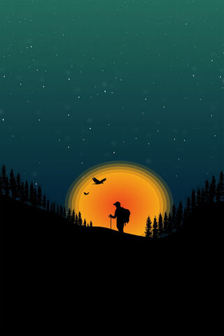 Sunset Serenity on the Mountain Trail 🌄