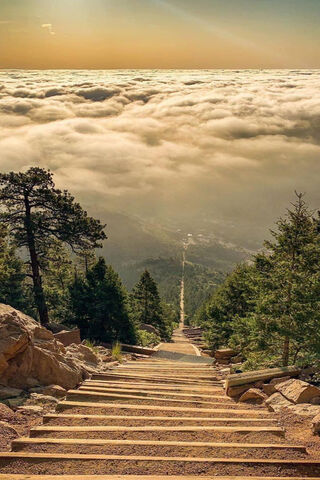 Steps to the Sky: A Journey Above the Clouds 🌄☁️